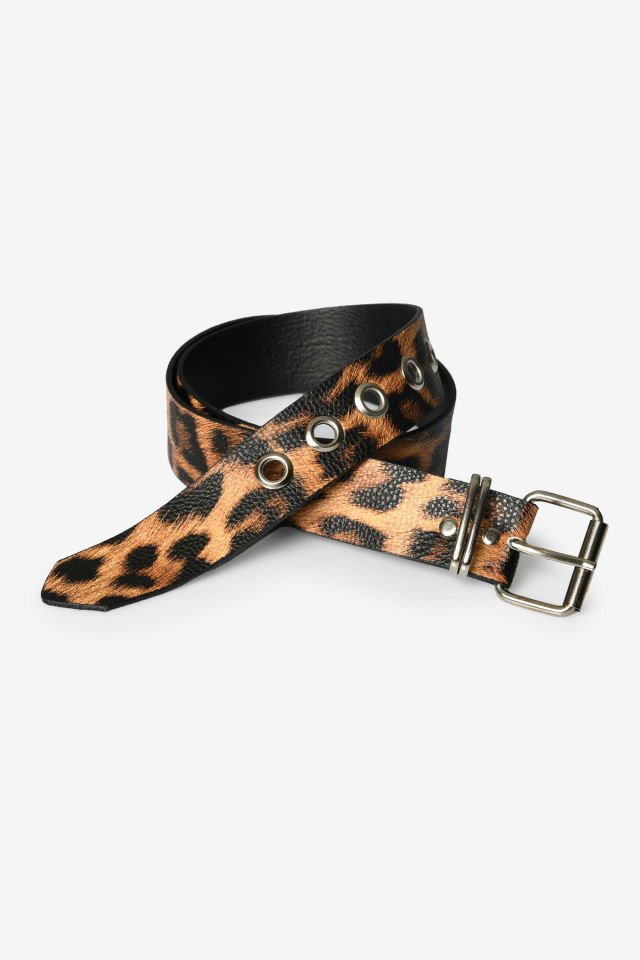 Moda1001 Leopar Desenli Kadın Kemer  - Leopar