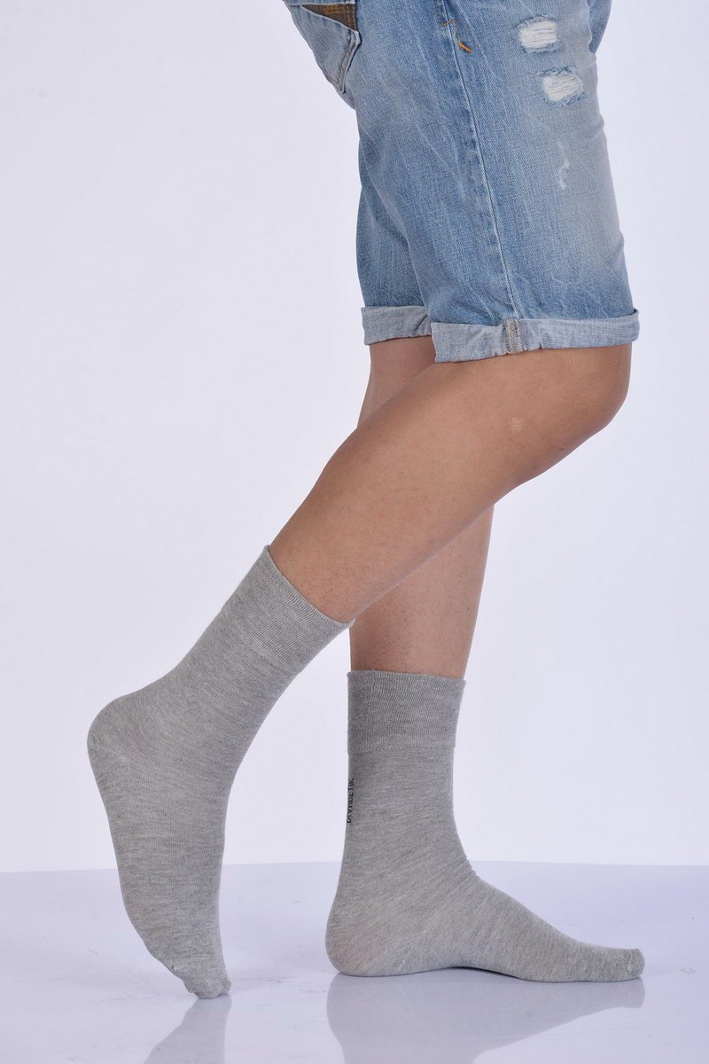 Erkek Diyabetik Soket Çorabı  - Gri 3\\\'lü Paket