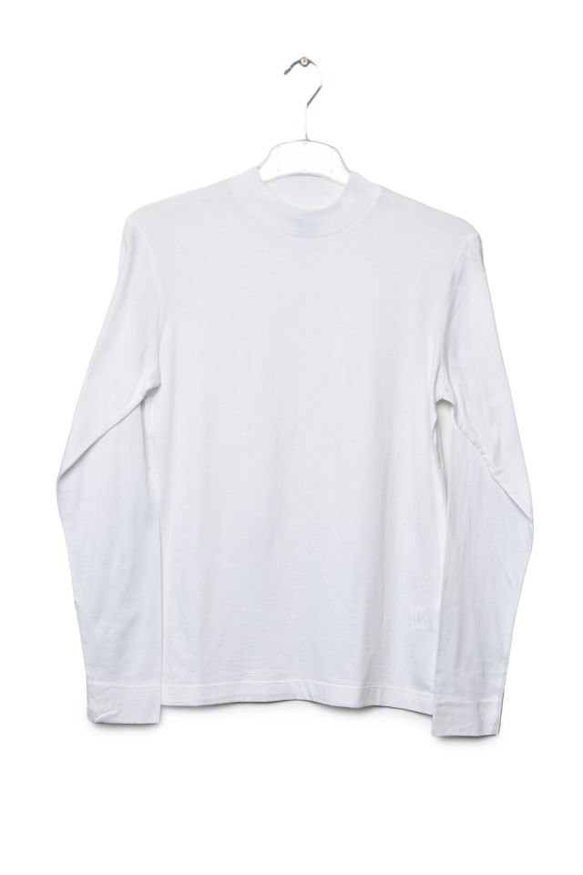 Zegy Bisiklet Yaka Uzun Kollu Erkek Tişört  - Beyaz