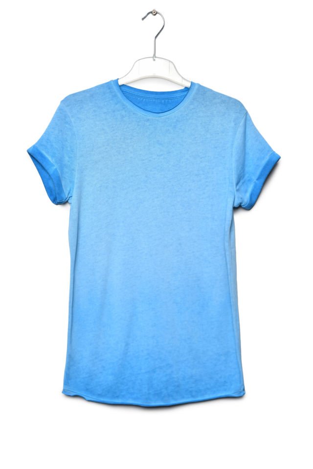 Zegy Bisiklet Yaka Kısa Kollu Erkek Tişört  - Mavi