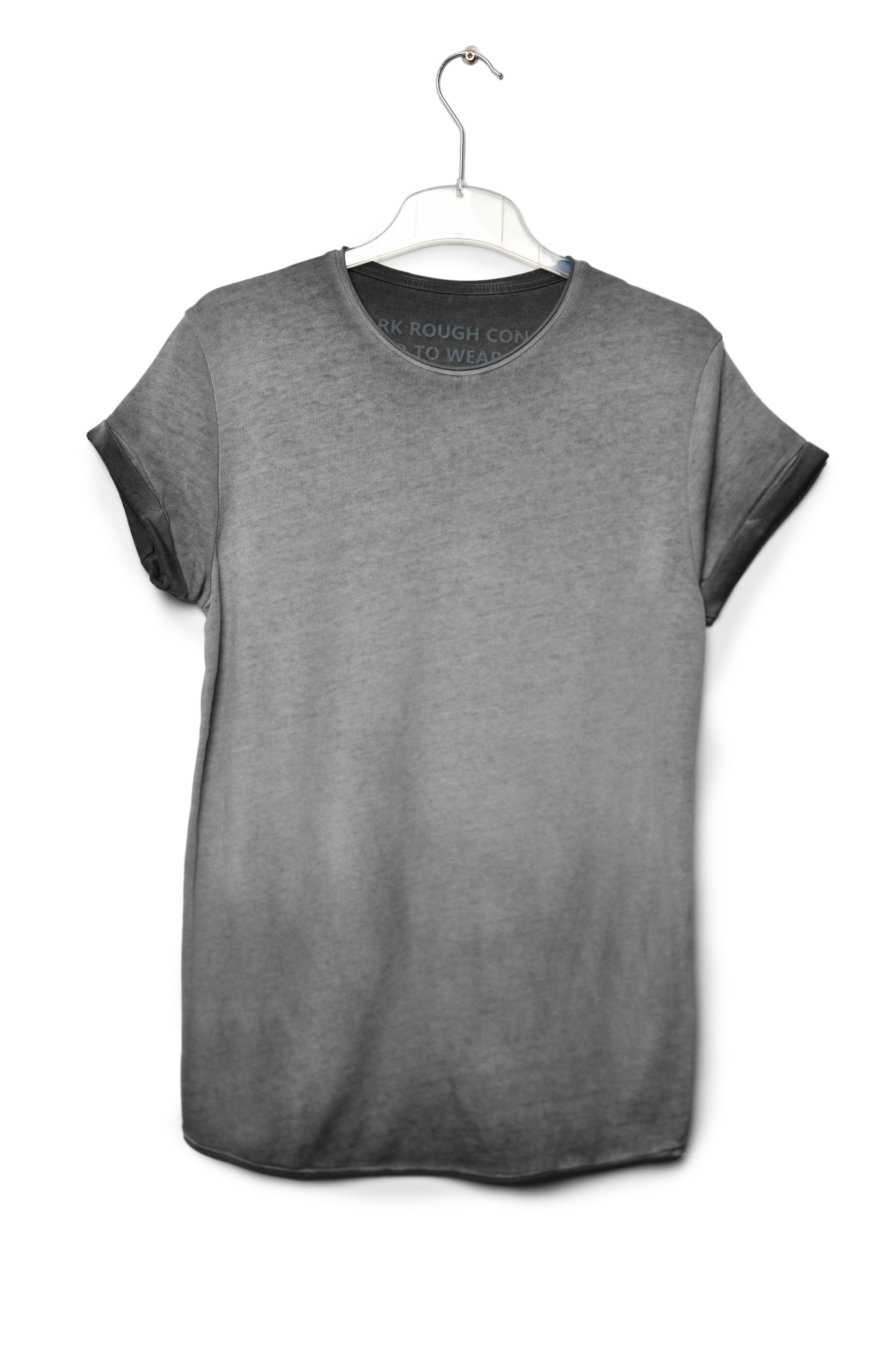 Zegy Bisiklet Yaka Kısa Kollu Erkek Tişört  - Gri