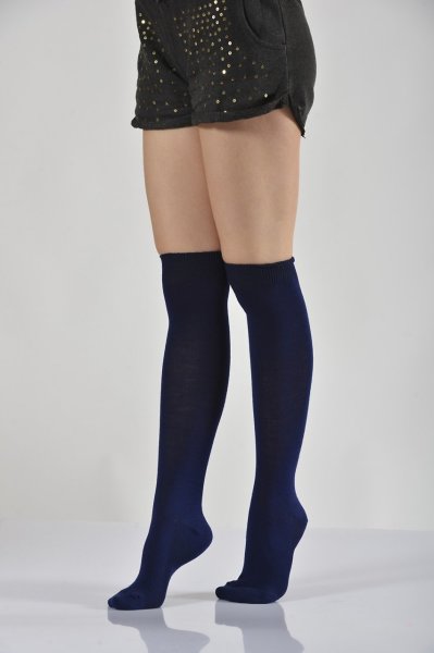 Kadın Dizaltı Çorabı  - Lacivert
