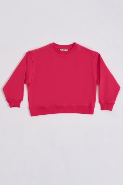 Organik Uzun Kollu Kız Çocuk Sweatshirt - Pembe Pembe - 6-8