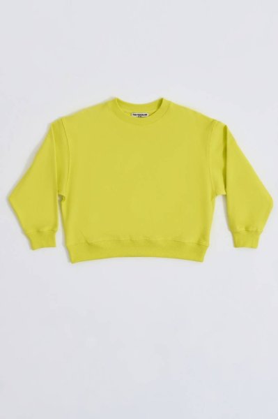 Organik Uzun Kollu Kız Çocuk Sweatshirt - Sarı Sarı - 12-14