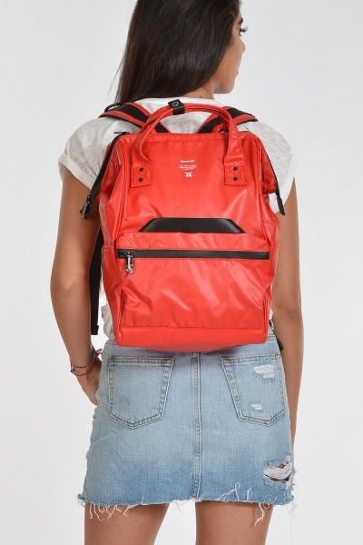 Su Geçirmez Okul ve İş Sırt Çantaları - KIRMIZI