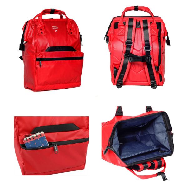 Su Geçirmez Okul ve İş Sırt Çantaları - KIRMIZI