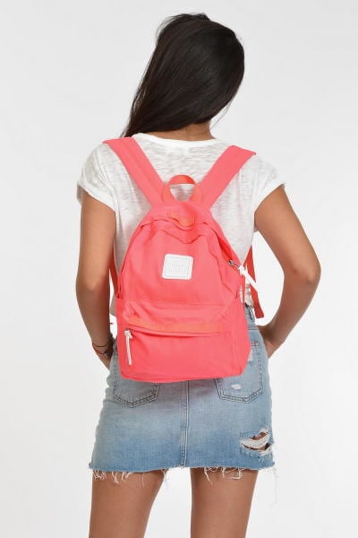 Renkli Orta Boy Sırt Çantaları - PEMBE