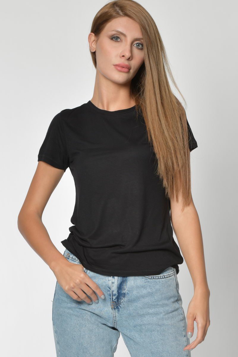 Zegy Bisiklet Yaka Basic Tişört - Siyah