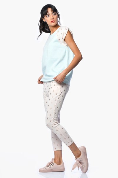 Cotton Candy Kolsuz Kadın Eşofman Takım - Mint