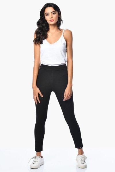 Cotton Candy Parçalı, Beli Lastikli Kadın Tayt - Siyah