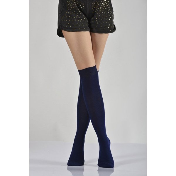 Kadın Dizaltı Çorabı  - Lacivert 3\\\'lü Paket