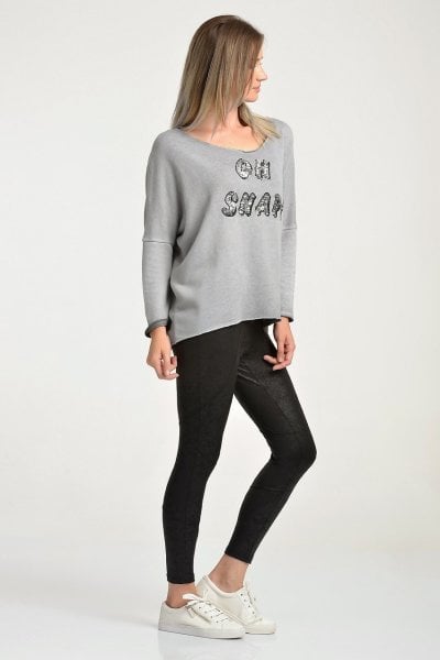 Cotton Candy OH SNAP! Kadın Sweatshirt - Smoked Grey
