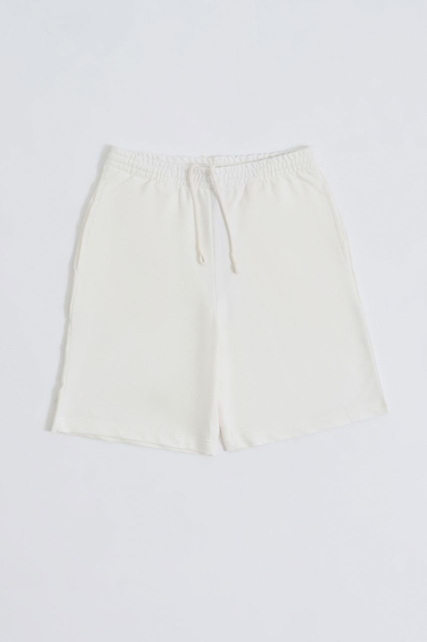 Organik Cepli Regular Fit Erkek Bermuda Şort - Ekru Ekru - M