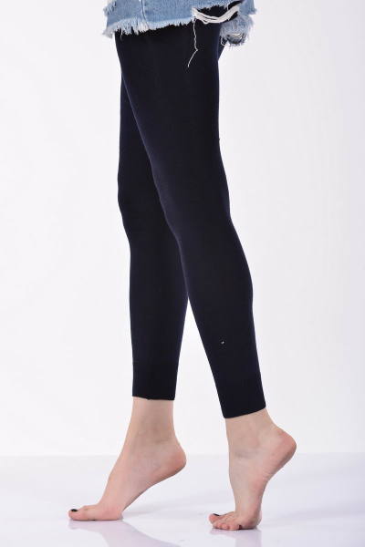 Kadın Düz Renk Angora  Taytı   - Lacivert