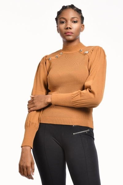 Park Karon Kadın İnce Triko - Kahverengi