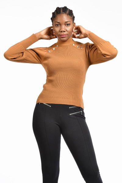 Park Karon Kadın İnce Triko - Kahverengi