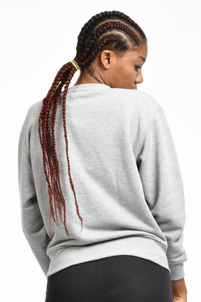 Cotton Candy Önü Yazılı Kadın Sweatshirt - Gri