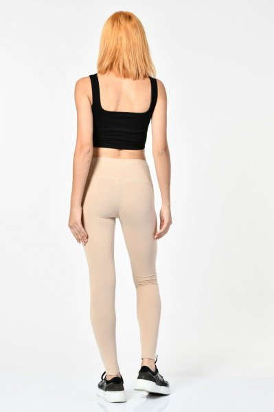 Cotton Candy Slim Fit Tayt  - Bej