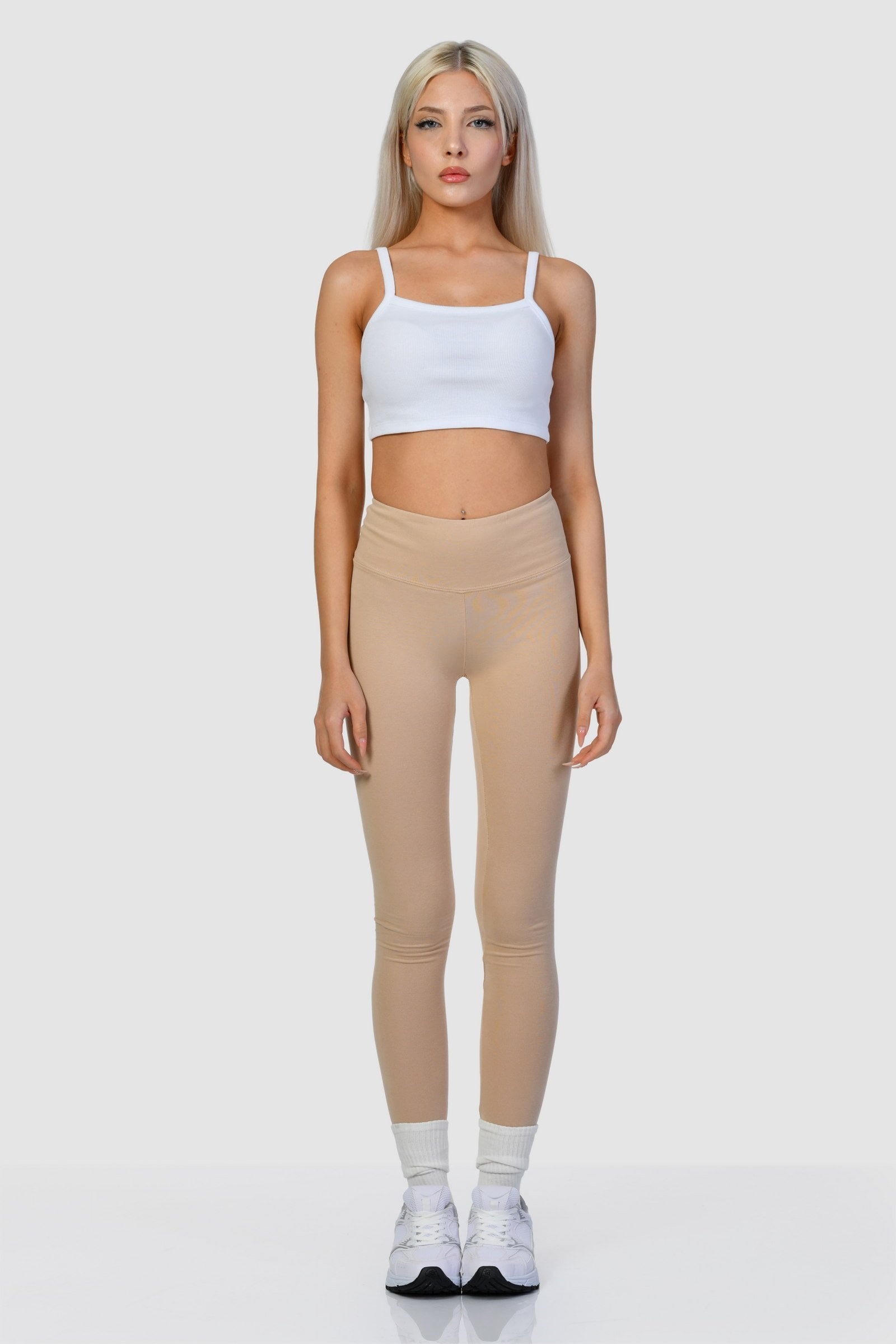 Cotton Candy Slim Fit Tayt  - Bej