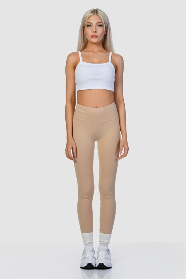 Cotton Candy Slim Fit Tayt  - Bej