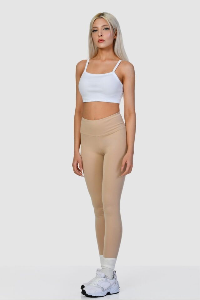 Cotton Candy Slim Fit Tayt  - Bej