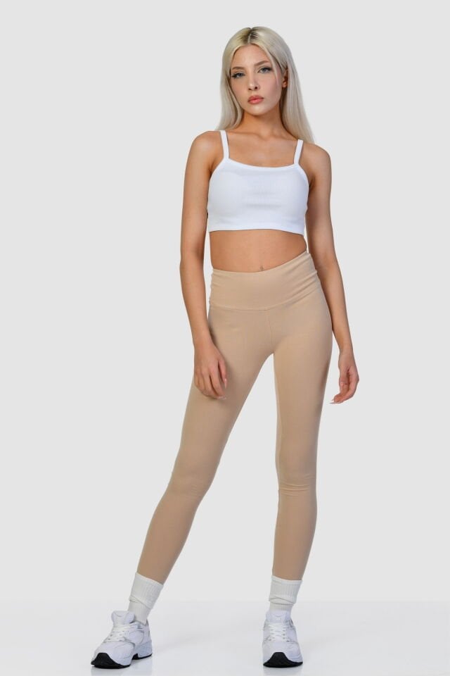 Cotton Candy Slim Fit Tayt  - Bej