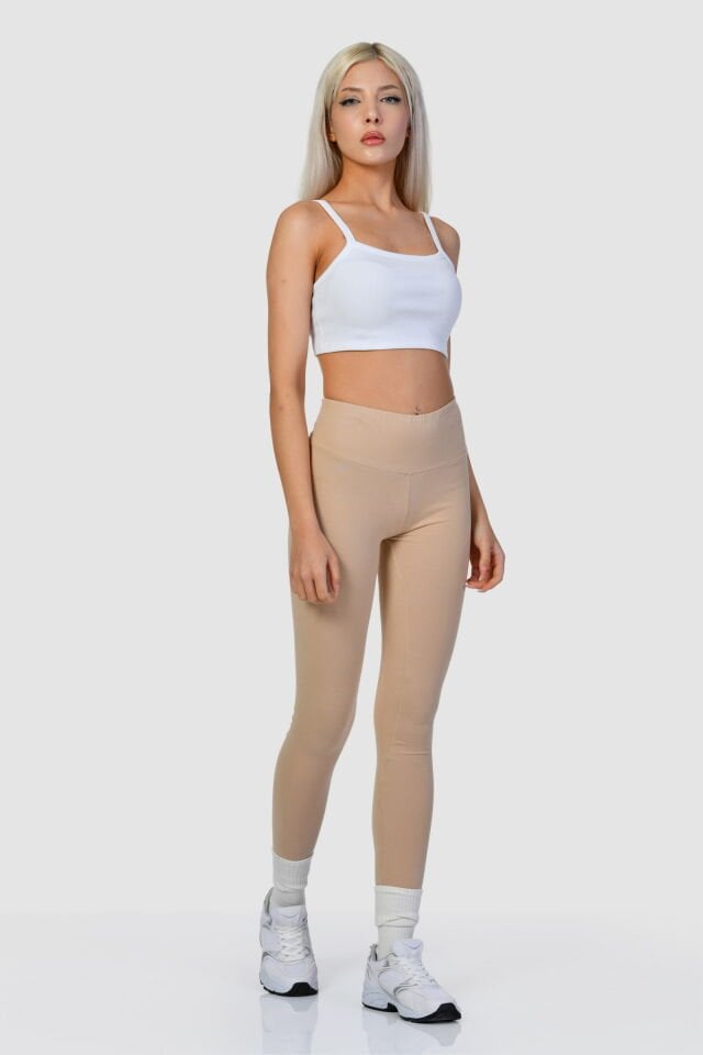 Cotton Candy Slim Fit Tayt  - Bej