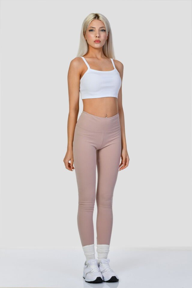 Cotton Candy Slim Fit Tayt  - Pudra