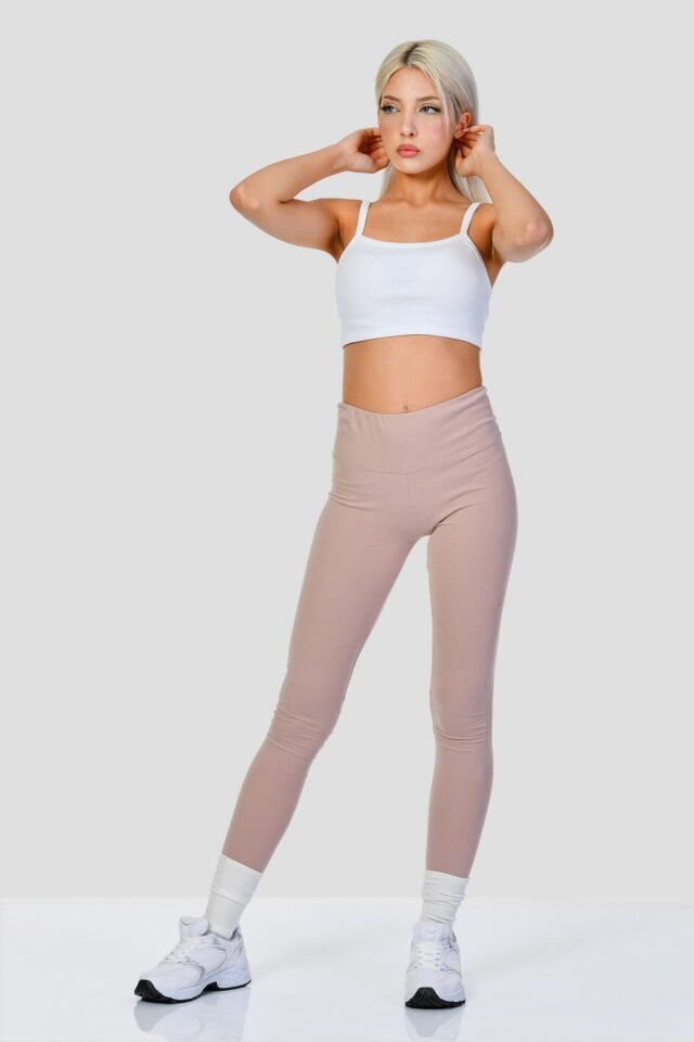 Cotton Candy Slim Fit Tayt  - Pudra
