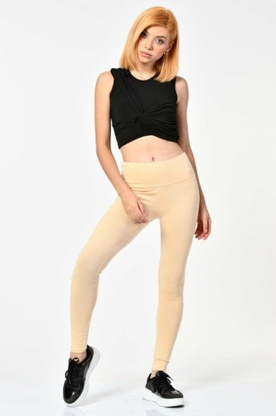 Cotton Candy Slim Fit Tayt  - Sarı