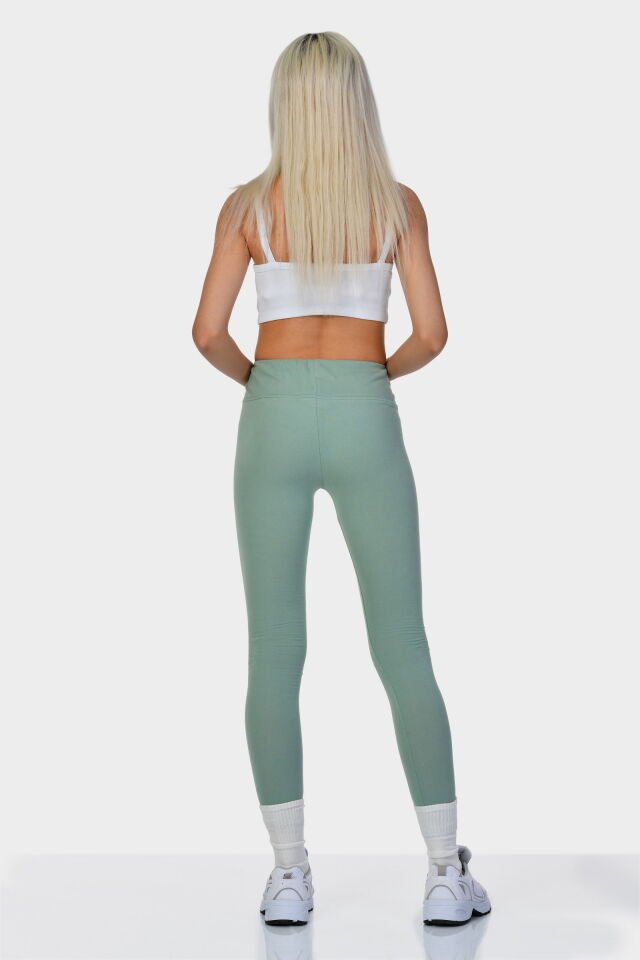 Cotton Candy Slim Fit Tayt  - Su Yeşili