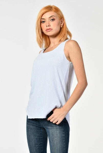 Cotton Candy Yuvarlak Yaka Atlet  - Bebe Mavisi