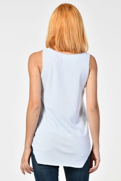 Cotton Candy Yuvarlak Yaka Atlet  - Bebe Mavisi