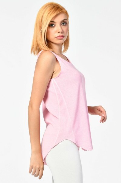 Cotton Candy Yuvarlak Yaka Atlet  - Pembe