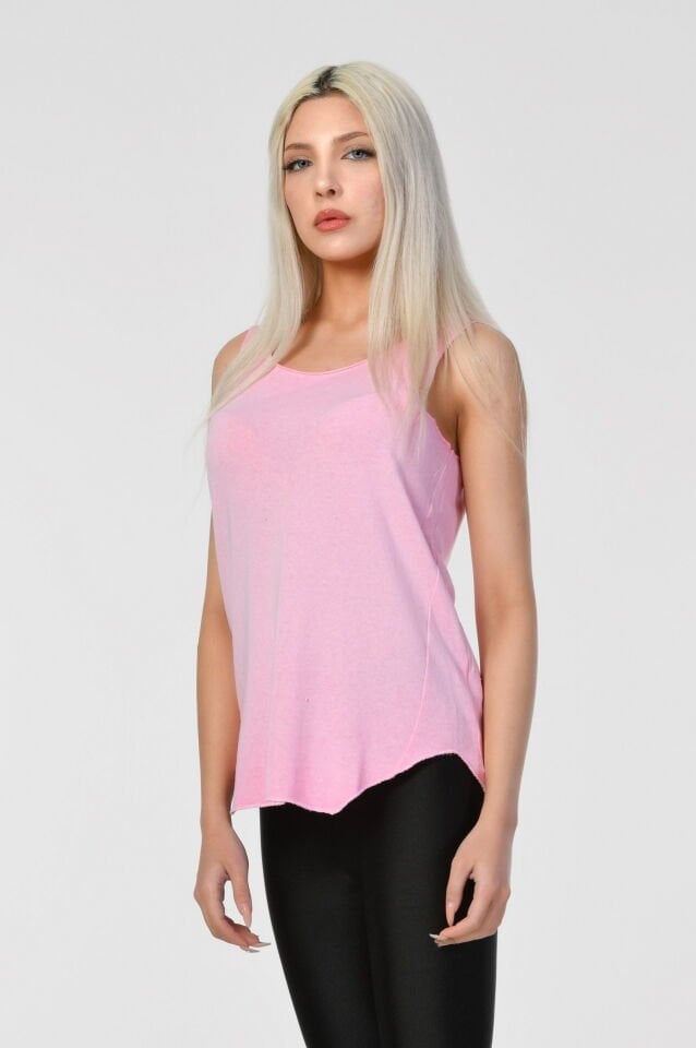 Cotton Candy Yuvarlak Yaka Atlet  - Pembe