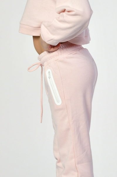 Noori Cepli, Fermuarlı Kız Çocuk Eşofman Altı  - Pembe