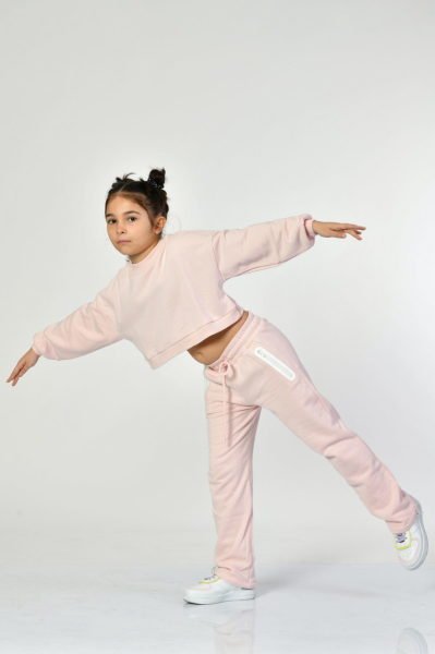 Noori Cepli, Fermuarlı Kız Çocuk Eşofman Altı  - Pembe