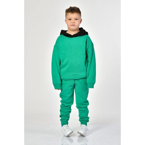 Noori Cepli Kapüşonlu Erkek Çocuk Sweatshirt  - Yeşil