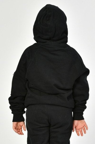 Noori Kapüşonlu Erkek Çocuk Sweatshirt  - Siyah