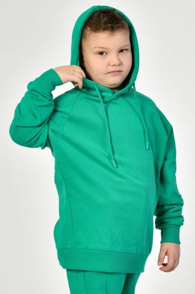 Noori Kapüşonlu Erkek Çocuk Sweatshirt  - Yeşil