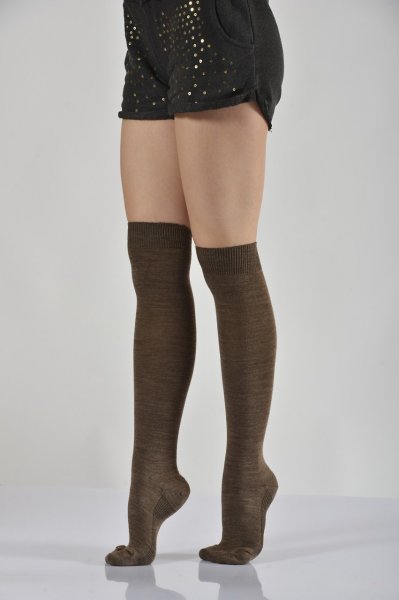 Kadın Dizaltı Çorabı  - Kahverengi 6\\\'lı Paket