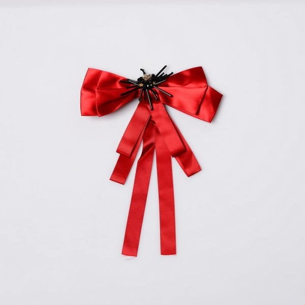 Kırmızı Fiyonk Kurdela Broş