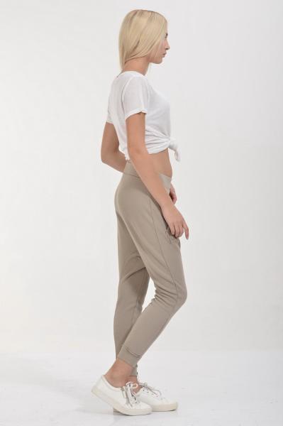 Cotton Candy Elmas Taşlı Cepli Kadın Eşofman - Toprak