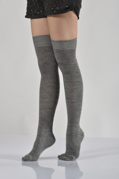 Kadın Düz Renk Dizüstü Çorabı