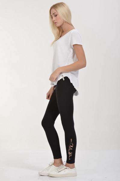 Cotton Candy Soft Triko Görünümlü Kısa Kol Kadın T-Shirt - Beyaz