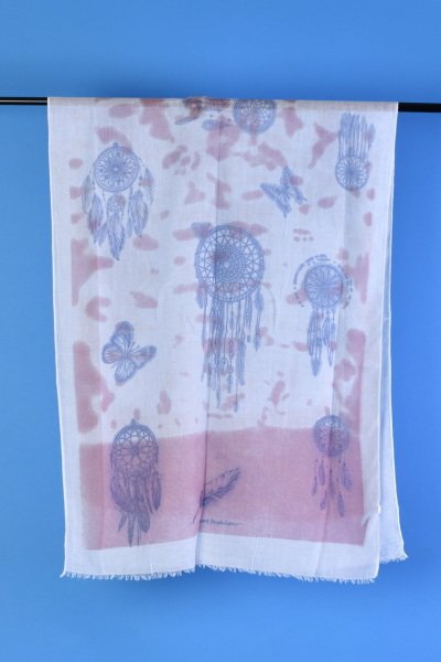 Dream Catcher (Düş Kapanı) Desenli Pareo  - Pembe Pembe
