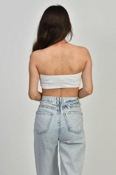 Moda1001 Amerikan Bayrağı Desenli Büstiyer  - Çok Renkli