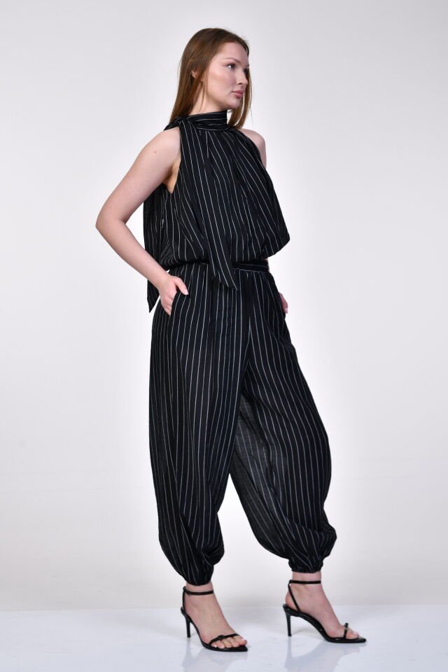 Quzu Balon Fit Pantolon  - Siyah
