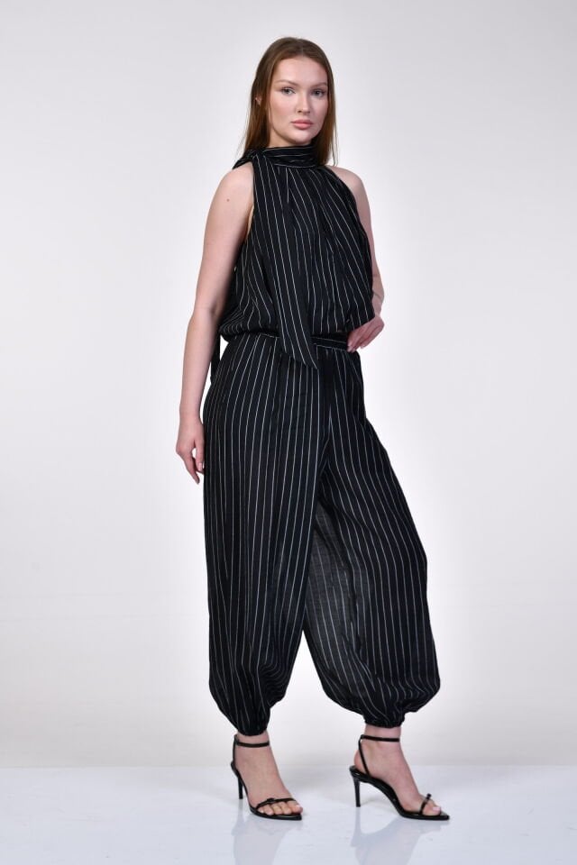 Quzu Balon Fit Pantolon  - Siyah