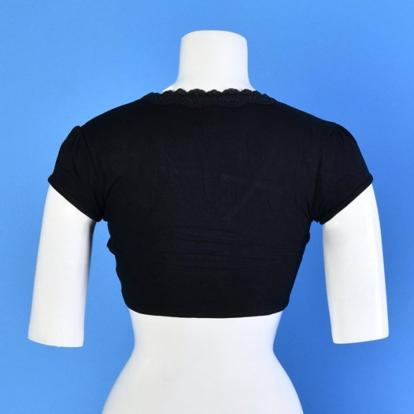 Kadın Büstiyer Bolero Bluz  - Siyah Siyah - M